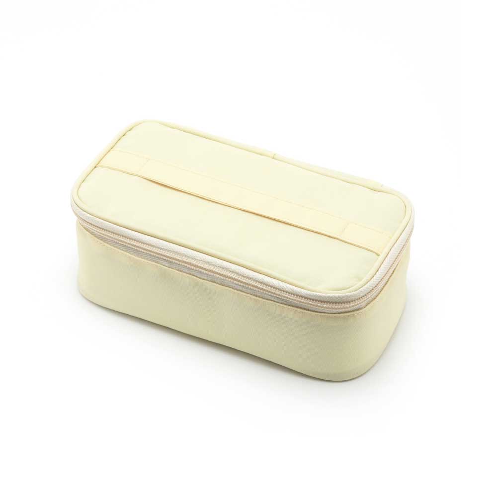 ジェルクール フィット スクエア ケース ドリップパッド付き 三好製作所 GEL-COOL FIT square case【ジェルクール ケース 保冷 ランチグッズ】 クリームイエロー