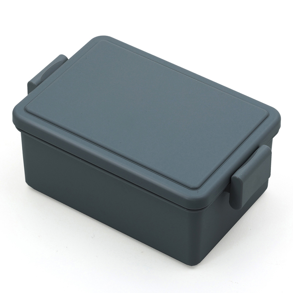 ジェルクール スクエア M 400ml イージークリップ 保冷剤一体型ランチボックス 三好製作所 GEL-COOL square M【弁当箱 保冷ランチボックス 1段 お弁当箱 子供 デザートケース デザート入れ フルーツ入れ フルーツケース】 ブルーグレー