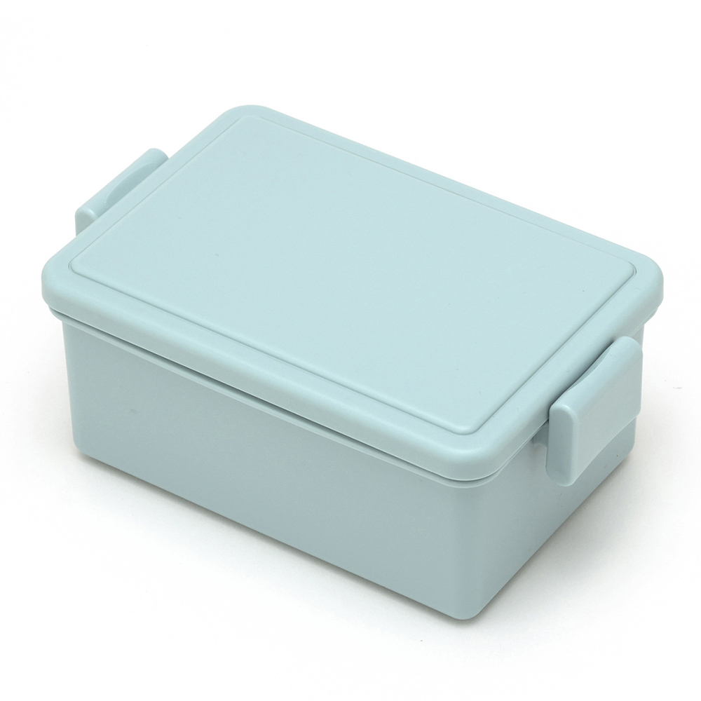 ジェルクール スクエア M 400ml イージークリップ 保冷剤一体型ランチボックス 三好製作所 GEL-COOL square M【弁当箱 保冷ランチボックス 1段 お弁当箱 子供 デザートケース デザート入れ フルーツ入れ フルーツケース】 リネアブルー