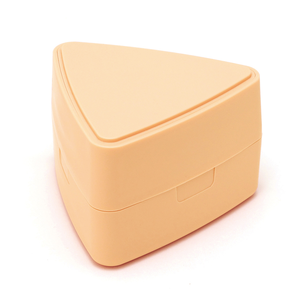 ジェルクール トライアングル おにぎりケース 保冷剤一体型ランチボックス 三好製作所 GEL-COOL triangle【おにぎり ケース 保冷 1個用 弁当箱 おにぎり入れ ランチグッズ 日本製】 アプリコット