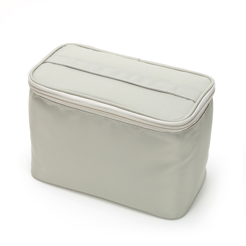ジェルクール フィット スクエア ダブル ケース ドリップパッド付き 三好製作所 GEL-COOL FIT square W case【ジェルクール スクエアL おにぎりケース 収納 ランチバック 保冷 ランチグッズ】 グレー