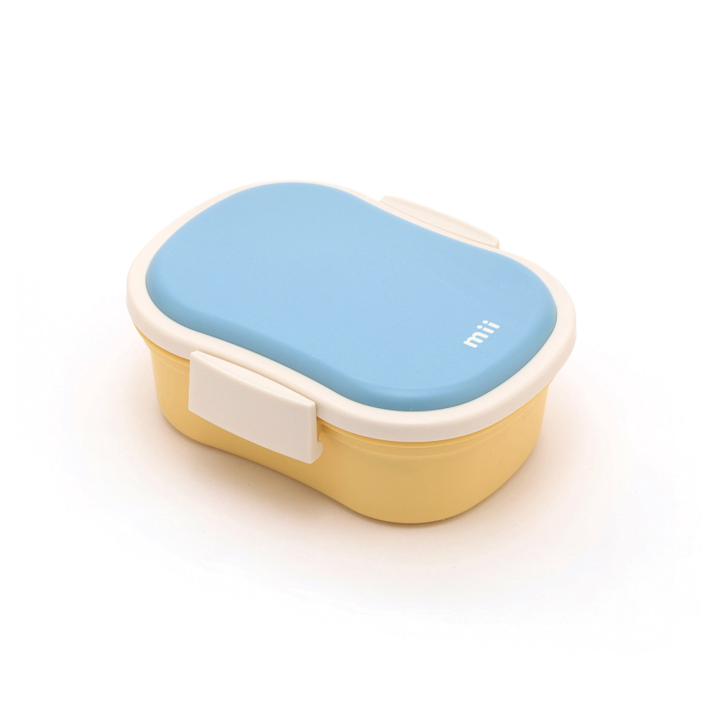 mii キッズ保冷ランチボックス 三好製作所【お弁当箱 弁当箱 1段 子ども 子供 キッズ 保冷剤 幼稚園 保育園 ランチグッズ 日本製】 ブルー