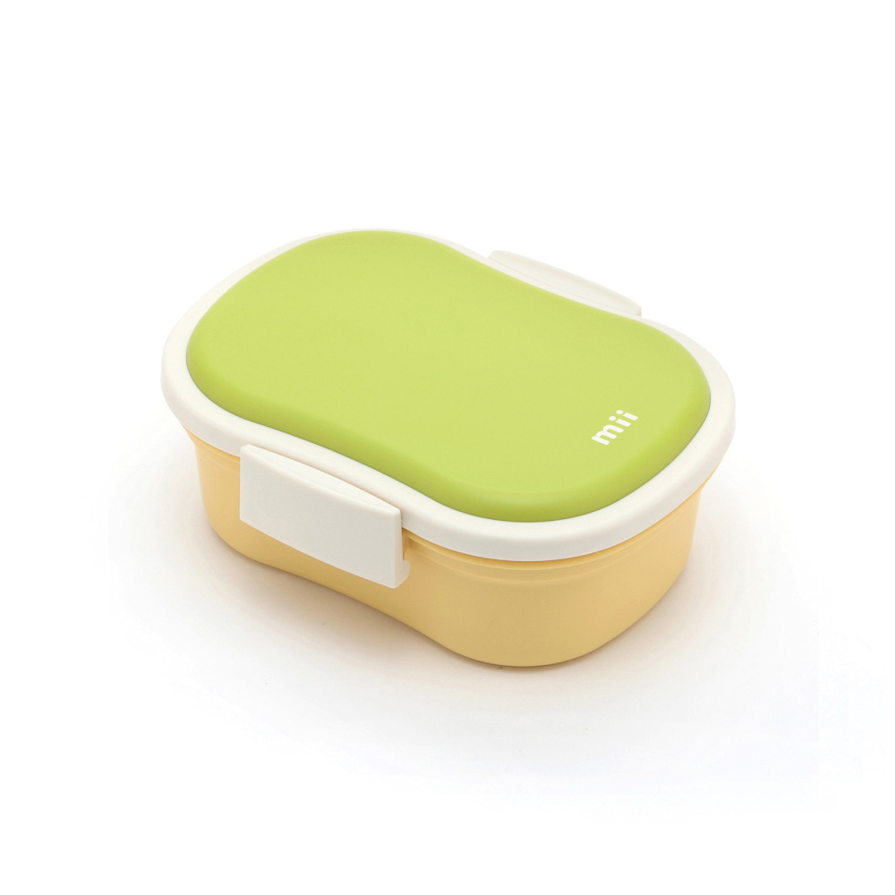 mii キッズ保冷ランチボックス 三好製作所【お弁当箱 弁当箱 1段 子ども 子供 キッズ 保冷剤 幼稚園 保育園 ランチグッズ 日本製】 グリーン