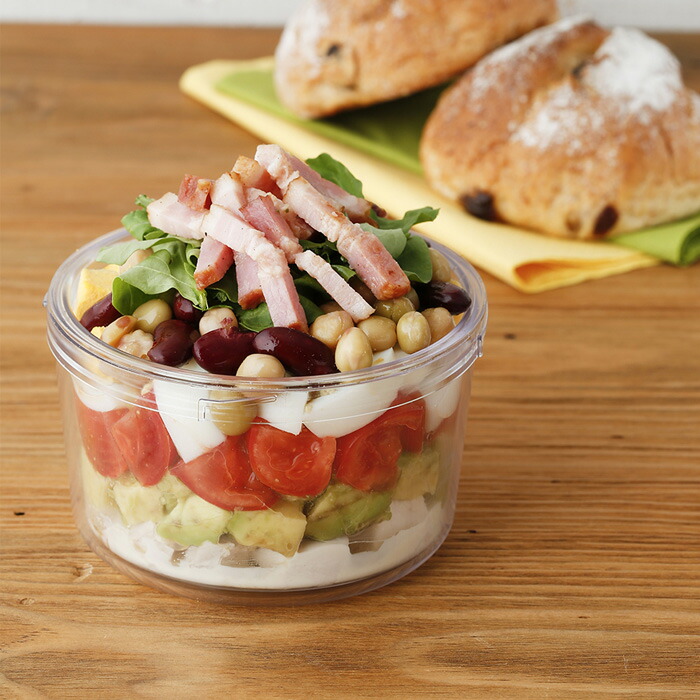 鮮度が見える保冷剤一体型サラダケース