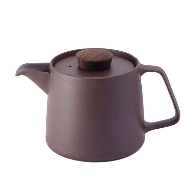 日常茶飯器 煎じポット 1100ml 萬古焼 紫泥 0100-0021【ティーポット 1L 水出しポット 水出しコーヒーポット 陶器 電子レンジ対応 万古焼 日本製】