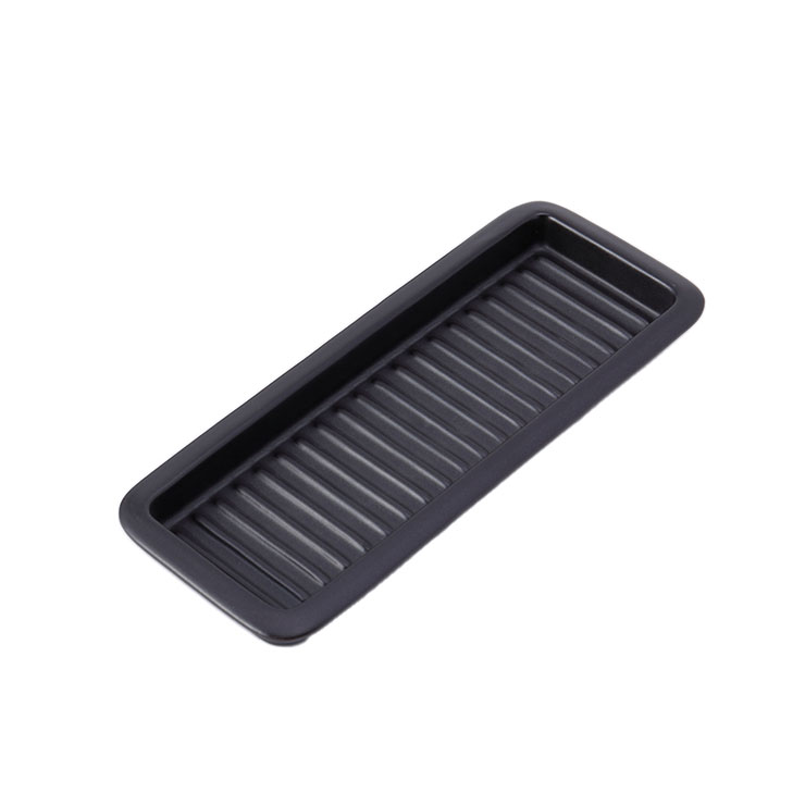 日常茶飯器 グリルプレート スリム 黒 萬古焼 0100-0028【陶板 魚焼きグリル プレート グリルパン 陶板焼き 卓上 陶器 皿 直火 オーブン対応 電子レンジ対応 万古焼 日本製】