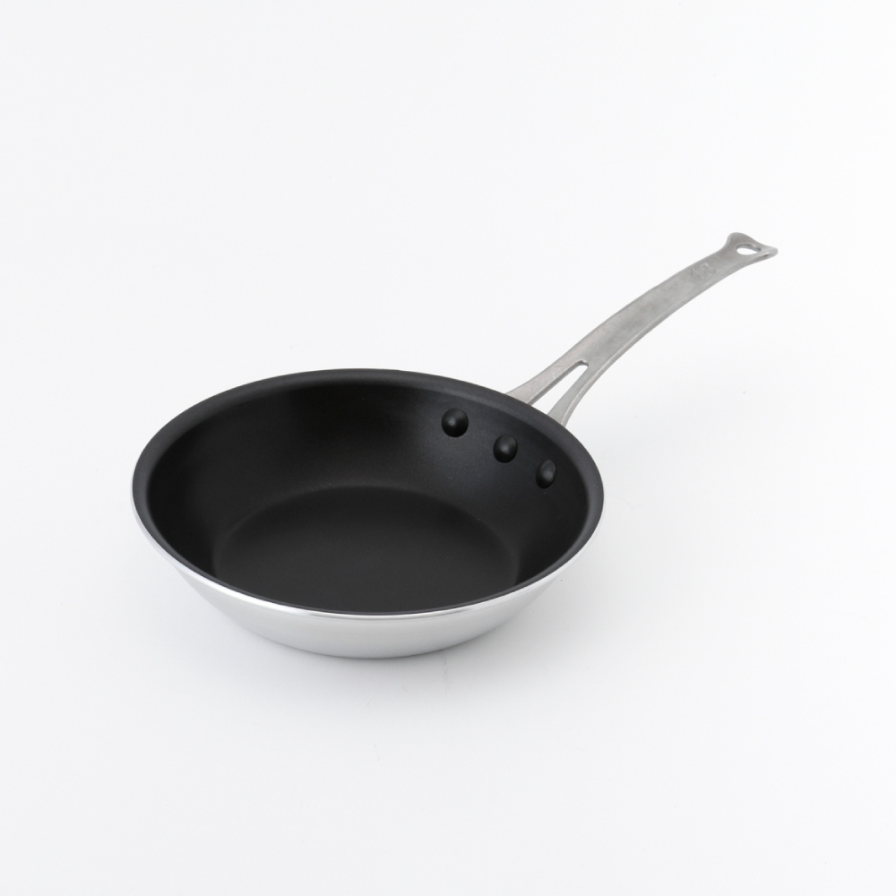 シルクフライパン 浅型 18cm ガス火専用 中尾アルミ製作所 N-164【中尾アルミ 浅型フライパン 業務用 アルミ 鍋 片手鍋 ガス火 日本製】