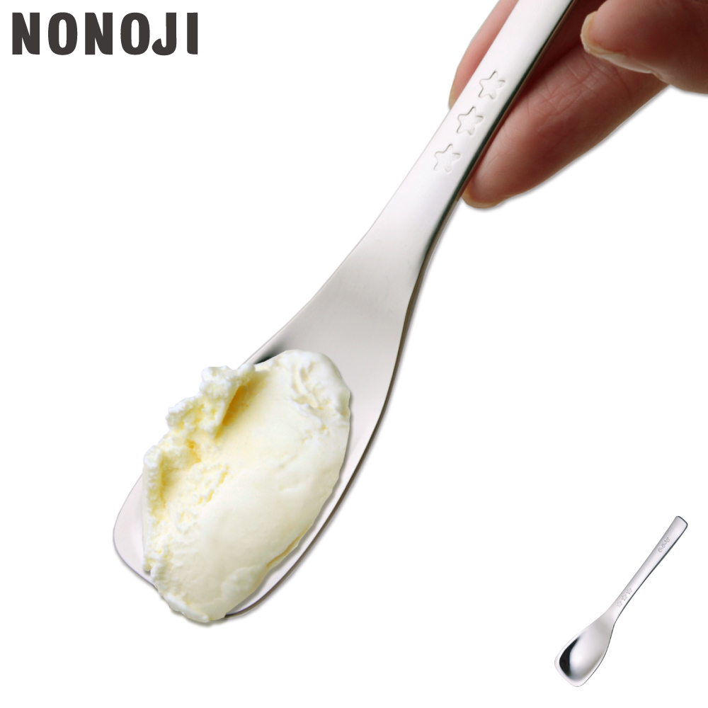 ののじ おやつスプーン RMS-03B【スプーン 子ども 持ちやすい アイススプーン 子供 ステンレス 子供用スプーン 日本製】