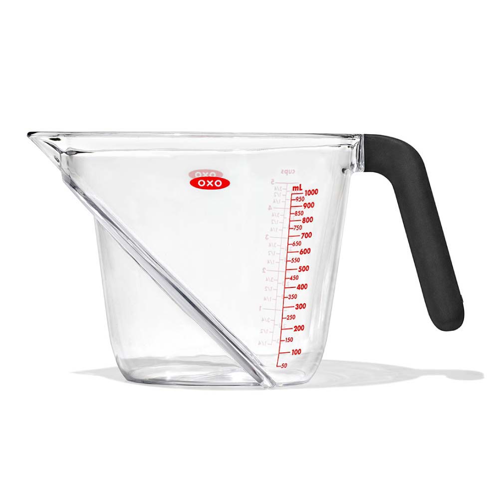 オクソー アングルドメジャーカップ 大 1000ml OXO 05078092【計量カップ 1L 耐熱 レンジ メジャーカップ キッチン 食洗機対応】