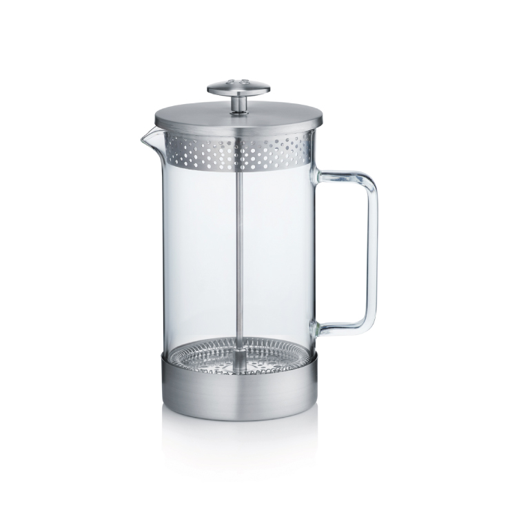 BARISTA&CO CoreCoffeePress 8Cup 1L バリスタ&コー コア コーヒープレス 8カップ【コーヒーメーカー フレンチプレス 耐熱ガラス 1000ml コーヒープレス プランジャーポット ティーポット アウトドア コーヒー 器具】 スティール