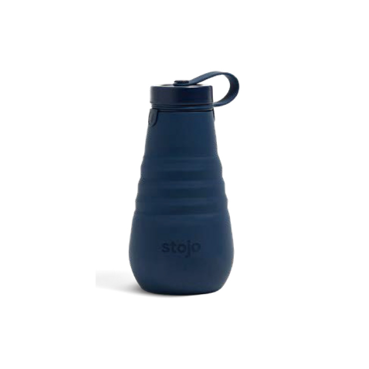 ストージョ ボトル stojo BOTTLE 590ml 20oz【水筒 シリコンボトル 折りたたみ 直飲み 常温 コンパクト 蓋付きタンブラー 食洗機対応 電子レンジ対応 BPA フリー】 デニム