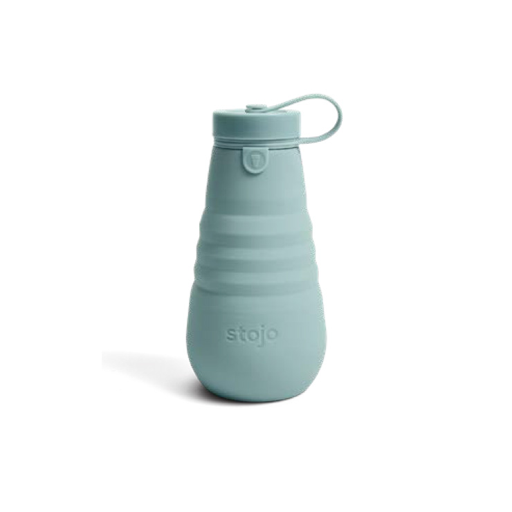 ストージョ ボトル stojo BOTTLE 590ml 20oz【水筒 シリコンボトル 折りたたみ 直飲み 常温 コンパクト 蓋付きタンブラー 食洗機対応 電子レンジ対応 BPA フリー】 アクアマリン