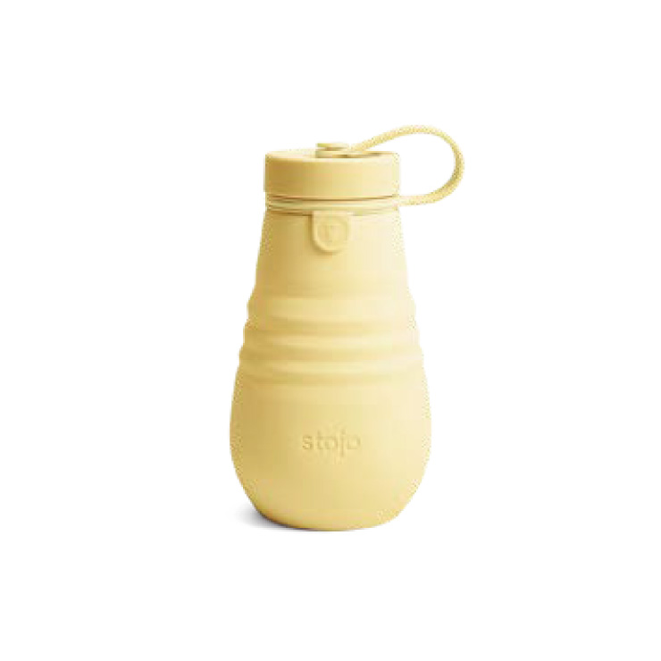 ストージョ ジュニアボトル stojo Jr.BOTTLE 400ml 14oz【蓋付きタンブラー 折り畳みボトル 折りたたみ ボトル】 ミモザ