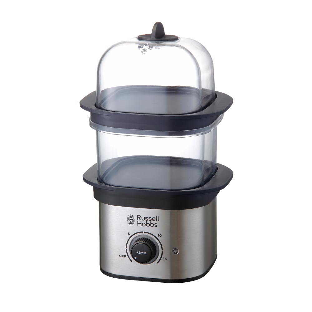 ラッセルホブス クイックミニスチーマー Russell Hobbs 3000JP【蒸し器 せいろ 電気 電動 ゆで卵メーカー スチームクッカー フードスチーマー 卓上 コンパクト キッチン家電】