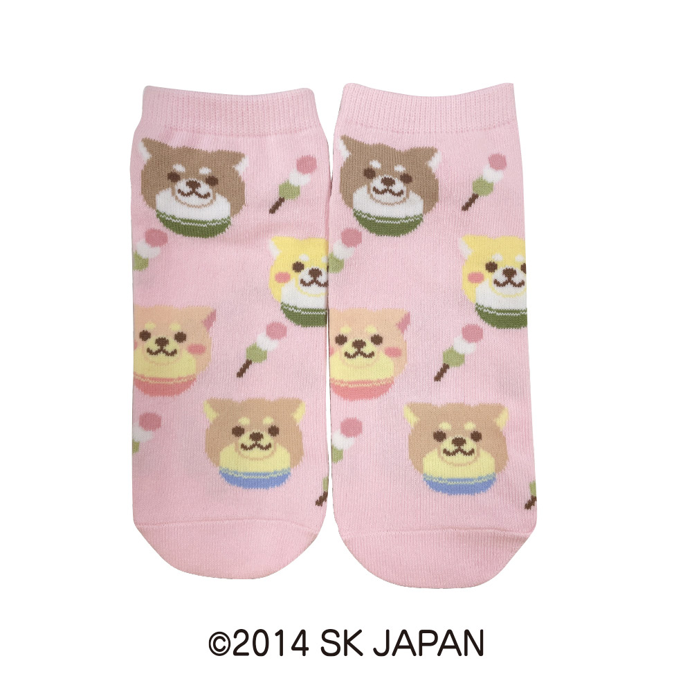 忠犬もちしば アンクルソックス エスケイジャパン【靴下 くつ下 くるぶしソックス スニーカーソックス 22cm～24cm 綿】 うえまち団子
