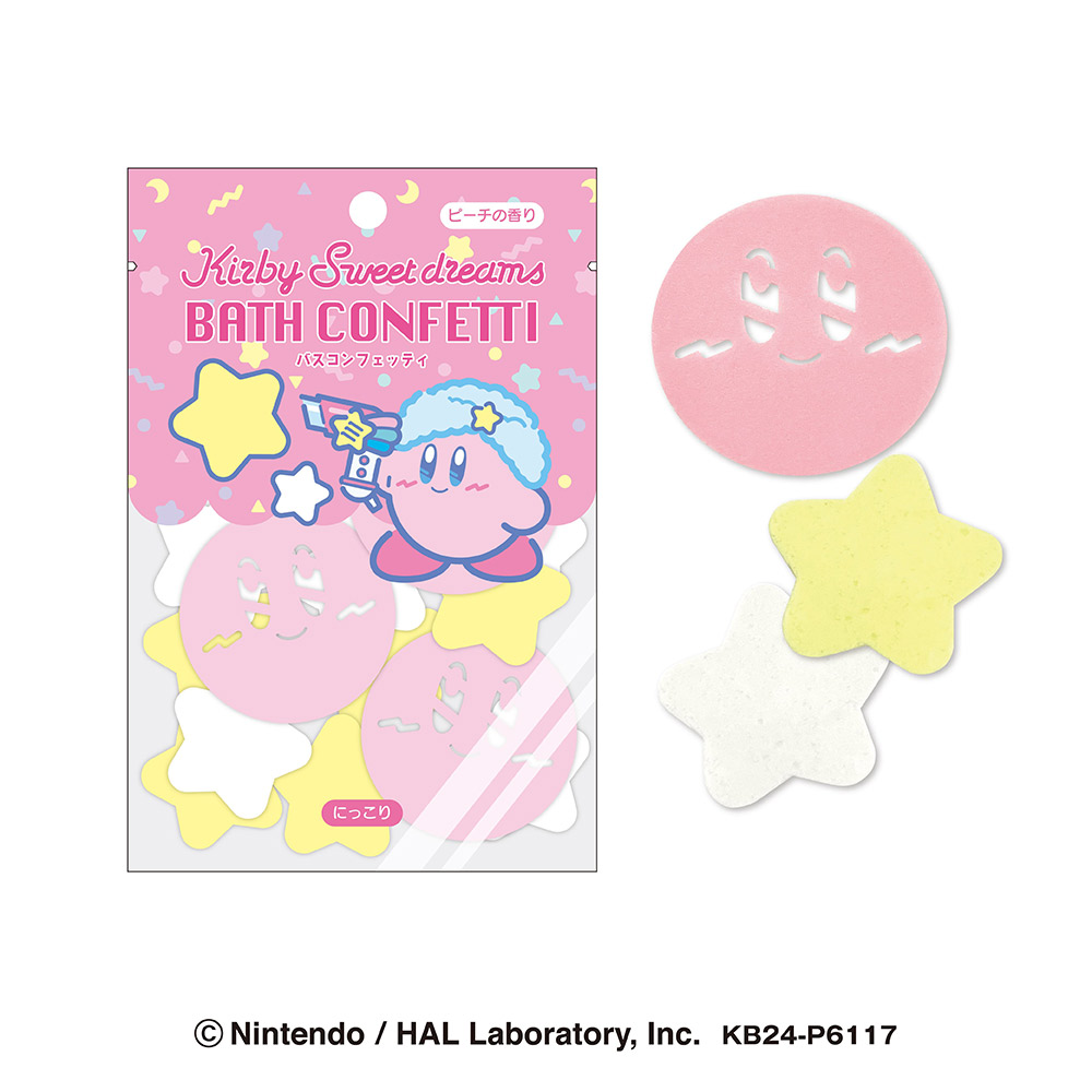 星のカービィ バスコンフェッティ エスケイジャパン【入浴剤 ピーチの香り ラベンダーの香り お風呂 バスグッズ バス用品】 にっこり