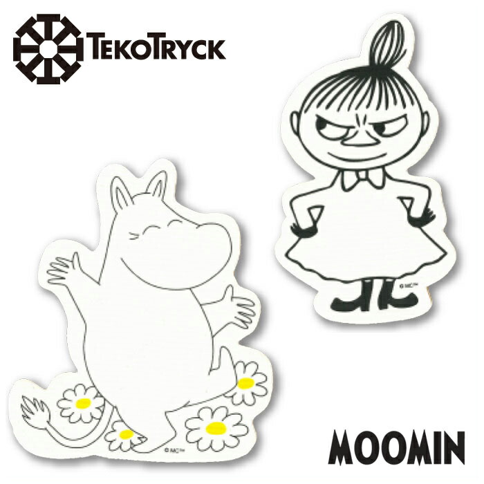 ムーミン スポンジクロス ダイカット ムーミン・リトルミイ テコトリック【セルロース+コットン スポンジワイプ 大判 キッチンタオル ふきん だいふきん 布巾 台拭き 北欧 ミイ グッズ】 ムーミン