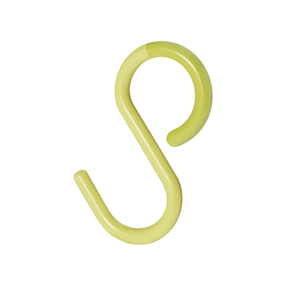 ティディ エスフック 3個入 tidy S Hook アッシュコンセプト テラモト【S字フック 小物収納 吊り下げ収納 物干し 小物掛け フック キッチン 台所 浴室 バスルーム 収納 外れにくい】 イエロー