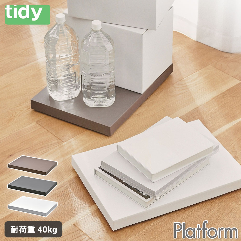 ティディ プラットフォーム 台車 キャスター付き tidy Platform アッシュコンセプト テラモト【平台車 台 コンパクト 家庭用 室内 リビング クローゼット 押入れ インテリア 収納】 ブラウン