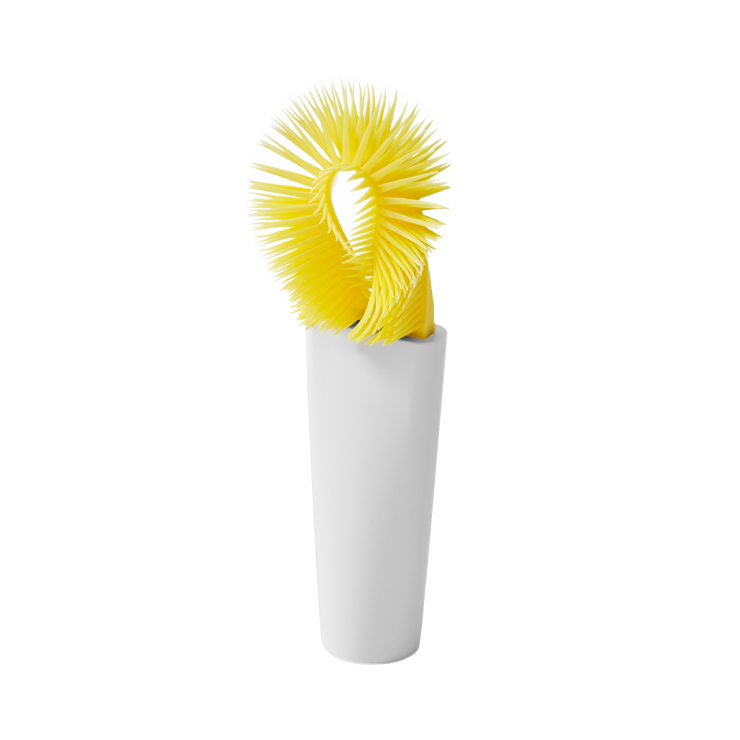 ティディ プラタワフォースミ tidy PlaTawa for Sumi アッシュコンセプト テラモト【ミニブラシ たわし 隙間 お弁当 シンク周り 洗面所 掃除 掃除用品】 イエロー