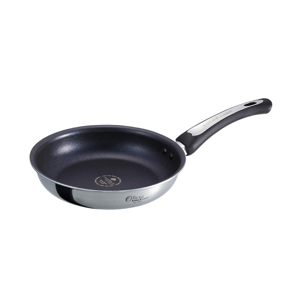 ビタクラフト オリビア フライパン 22cm ガス IH対応 NO.1932 Vita Craft【ステンレス アルミ 全面2層構造 PFOAフリー 金属ヘラOK】