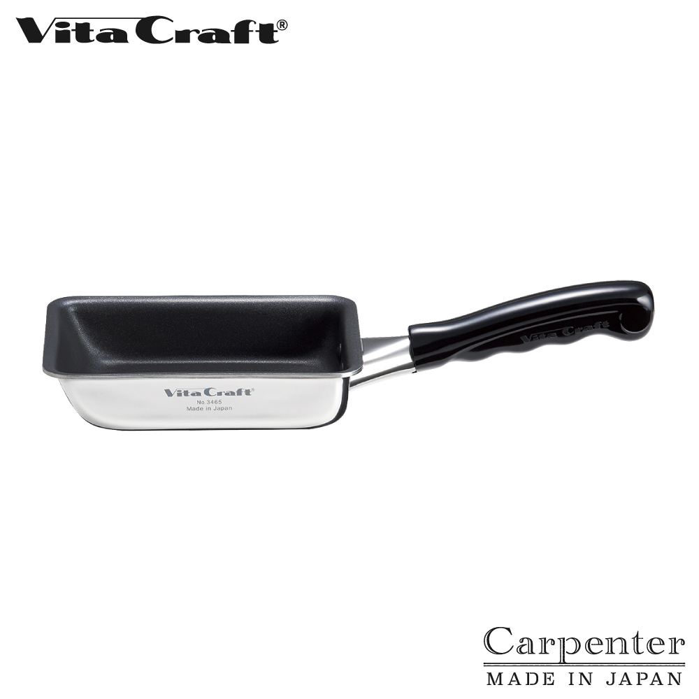 ビタクラフト カーペンター エッグパン ミニ ガス IH対応 NO.3465 Vita Craft【フライパン 卵焼き 玉子焼き器 小さめ 軽量 ステンレス アルミ 全面4層構造 PFOAフリー 日本製】