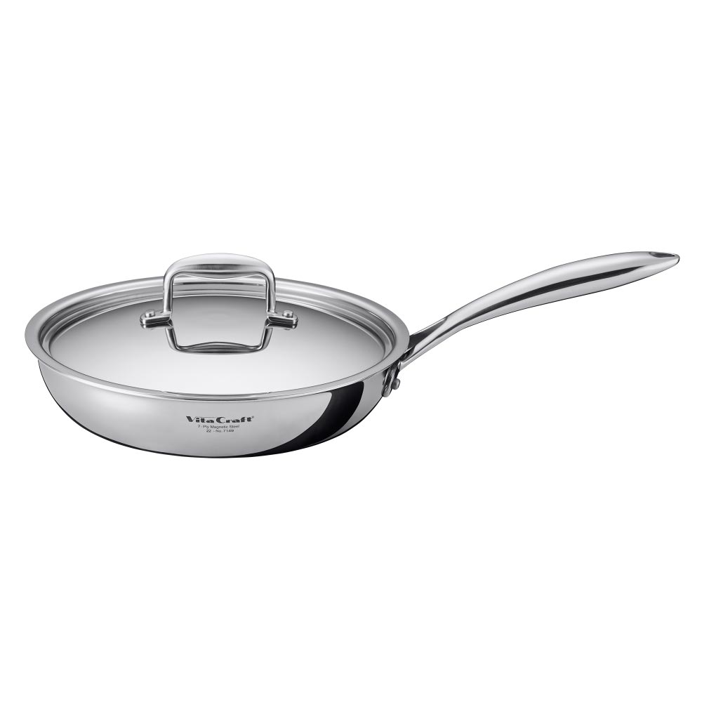 ビタクラフト Nシリーズ フライパン 26cm 蓋付き ガス火 IH対応 No.7149【無水調理 無油調理 IH 直火 全面7層構造 フタ付き ステンレス アルミ 調理器具 10年保証】