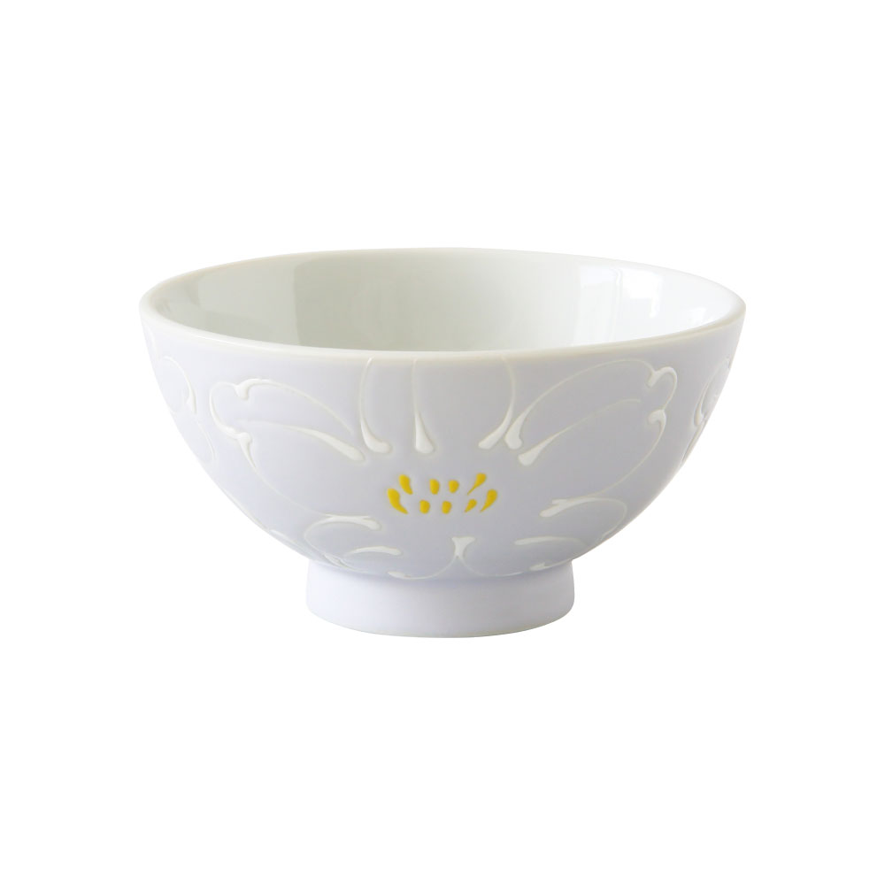 花霞 飯椀 波佐見焼 藍花【茶碗 ごはん茶碗 お茶碗 食器 日本製】 ライラック