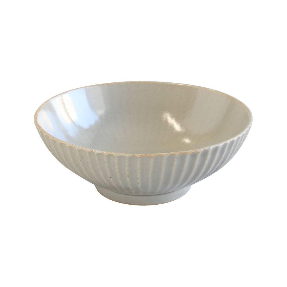 しのぎ つけ麺鉢 波佐見焼 藍花【麺皿 中鉢 ラーメン 丼 どんぶり食器 和食器 日本製】 灰釉