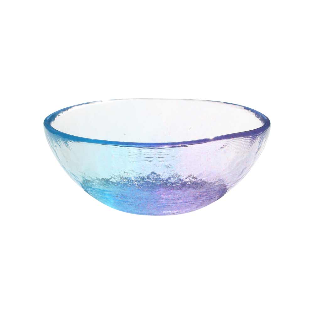 空のいろどり ボウル 江戸硝子 藍花【ボウル ガラス 食器 ガラスボウル 日本製】 朝焼け