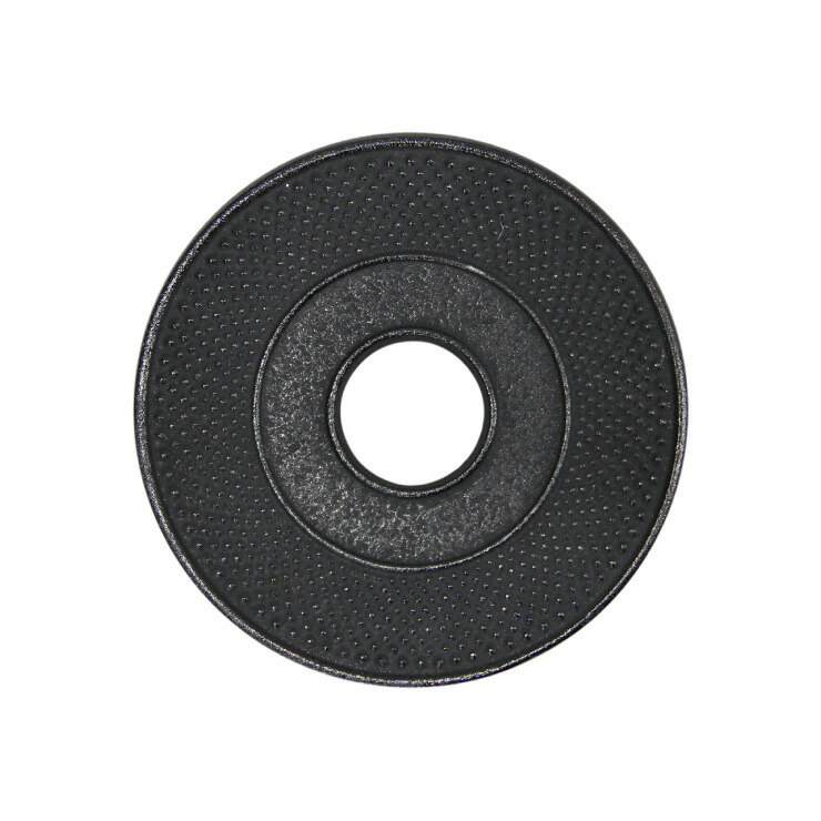 岩鋳 釜敷 丸アラレ 大 14cm 黒 10052 藍花 南部鉄器【鍋敷き ポットスタンド 鋳鉄 南部鉄 日本製】 黒