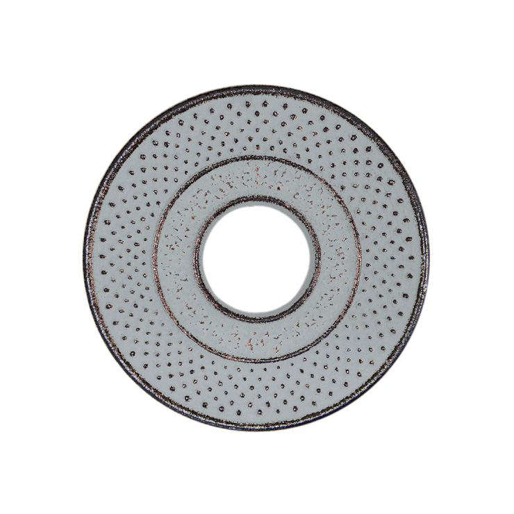 岩鋳 釜敷 丸アラレ 大 14cm 金銀 藍花 南部鉄器【鍋敷き ポットスタンド 鋳鉄 南部鉄 日本製】 銀
