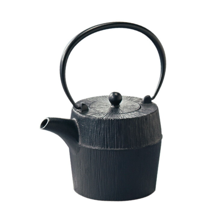 岩鋳 朝日 鉄瓶 黒 900ml 藍花 南部鉄器【南部鉄瓶 急須 湯沸かし 直火 日本製】