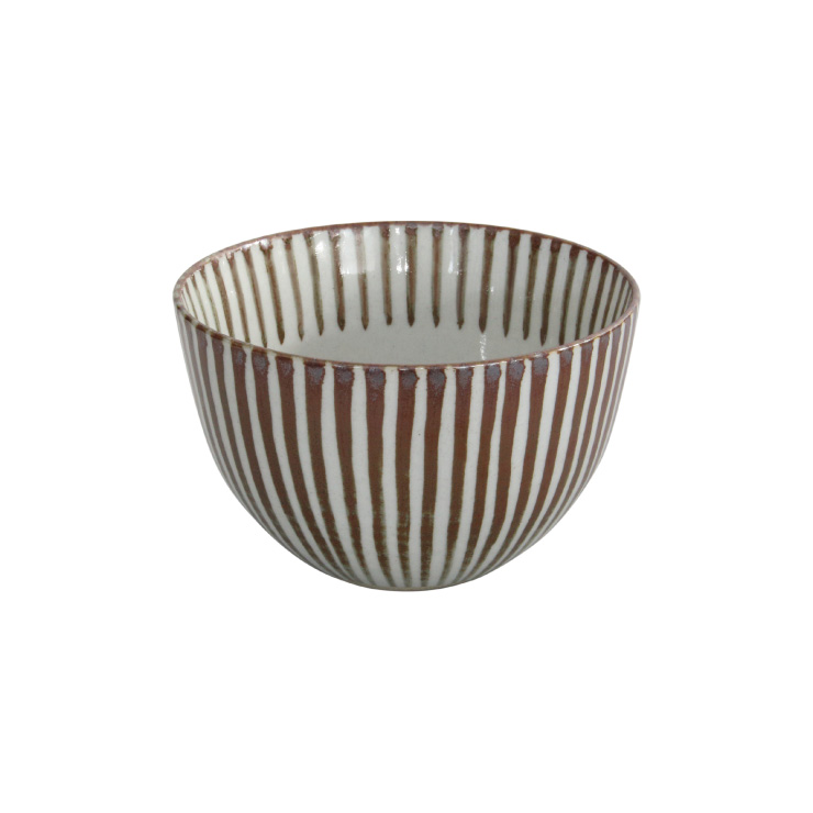 波佐見焼 千筋 多用丼 小 藍花【どんぶり 丼ぶり ボウル お皿 波佐見焼 陶器 和食器 食器】 さび千筋