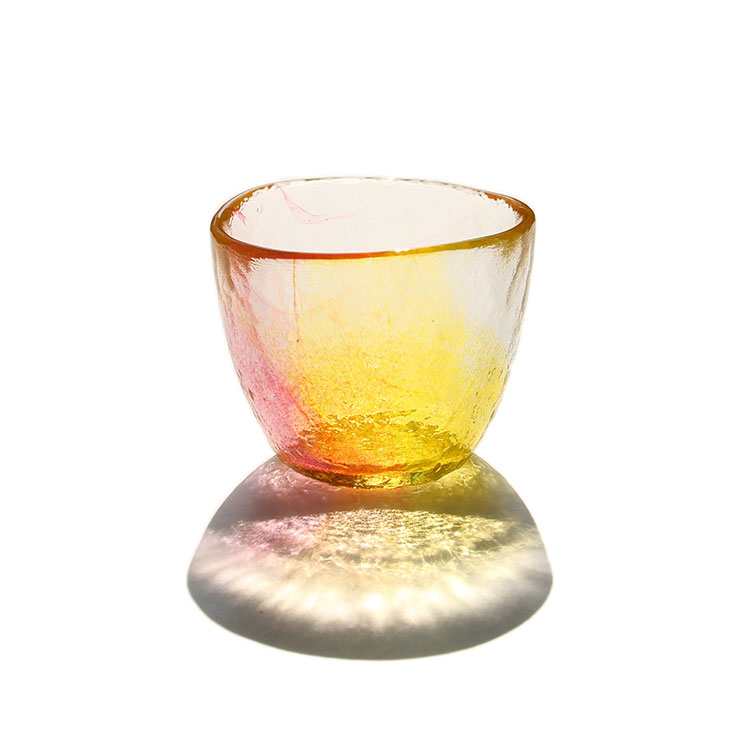 空のいろどり グラス 165ml 江戸硝子 藍花【タンブラー ガラス コップ 食器 日本製】 夕焼け