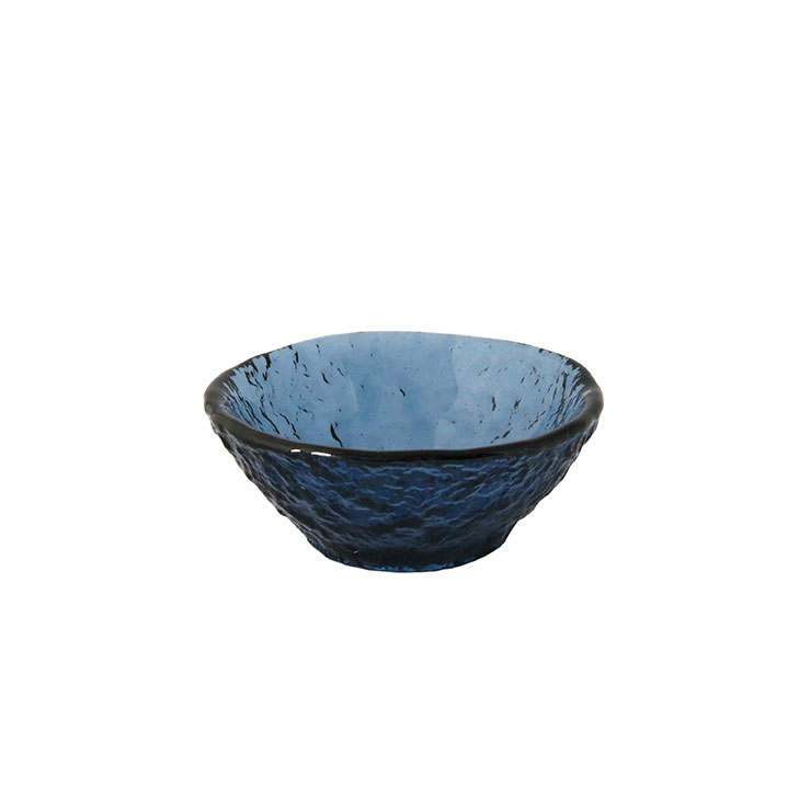 車窓ガラス ミニボウル 75ml リサイクルガラス 江戸硝子 岩澤硝子 藍花【小鉢 デザートカップ ミニカップ ガラス 食器 日本製】 ネイビー