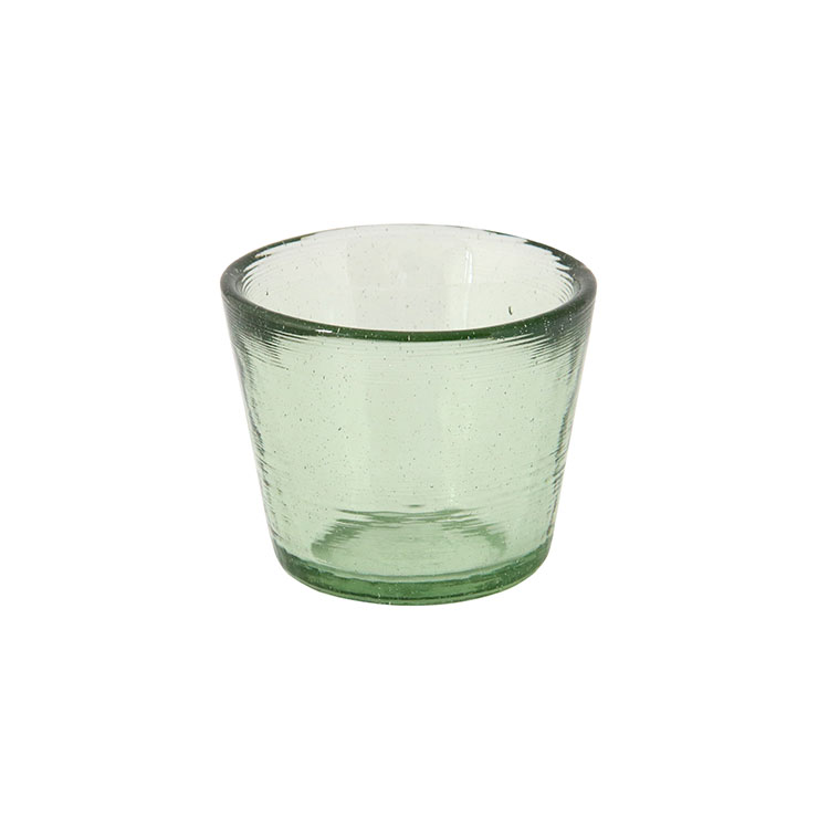 車窓ガラス そば猪口 140ml リサイクルガラス 江戸硝子 岩澤硝子 藍花【そばちょこ ガラス 蕎麦ちょこ グラス フリーカップ 小鉢 食器 日本製】 グリーン