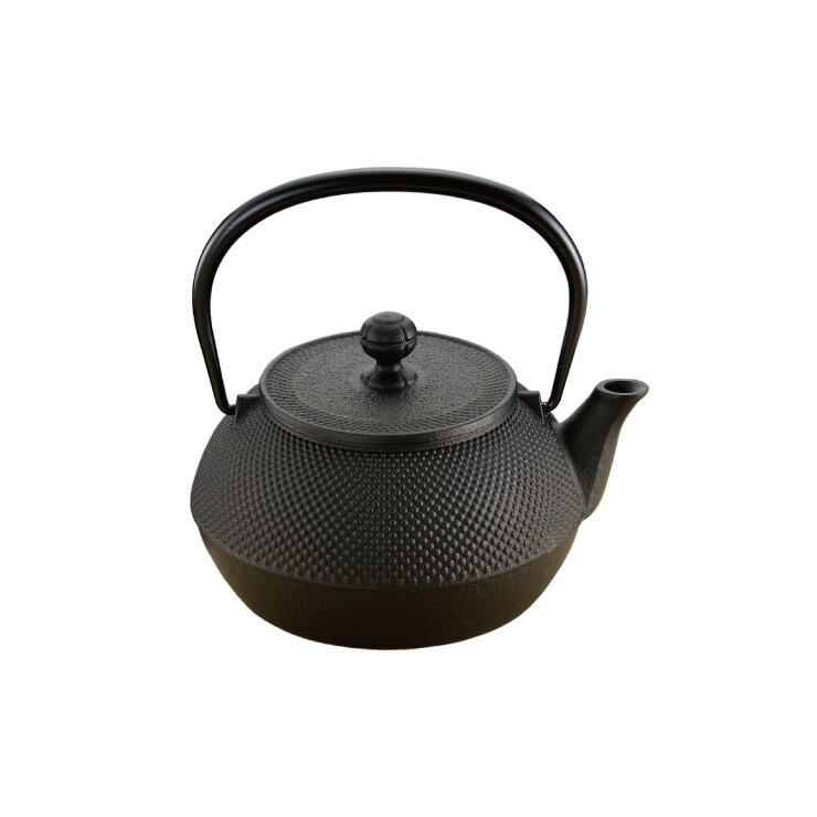 岩鋳 鉄瓶 7型アラレ IH対応 内面釜焼 南部鉄器【南部鉄瓶 やかん 直火 鋳鉄 鉄分補給 日本製】