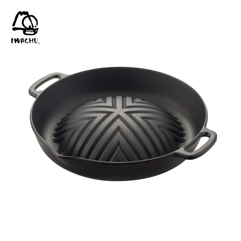岩鋳 焼肉 ジンギスカン鍋 深型 28.5cm 南部鉄器 ガス火用【鋳鉄 南部鉄 焼肉プレート 直火 カセットコンロ】
