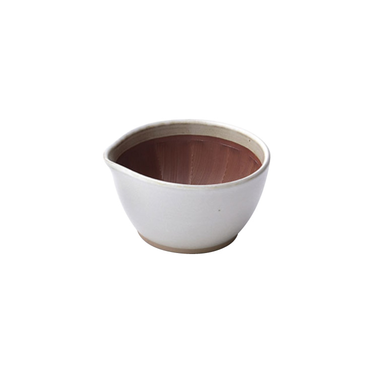もとしげ すり鉢 小 元重製陶所 石見焼【すりばち ごますり器 陶器 離乳食 調理ツール 電子レンジ対応 食洗機対応 日本製】 白マット