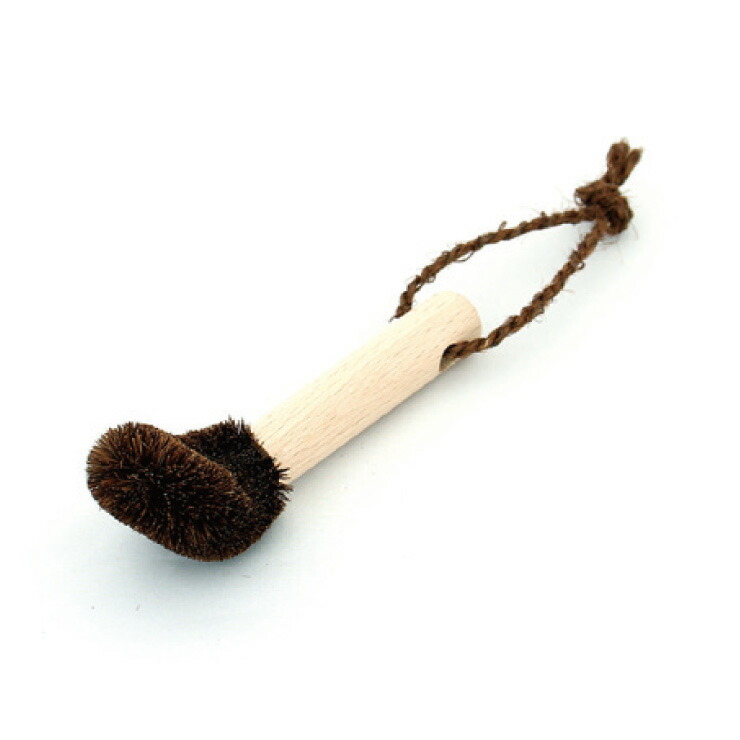 高田耕造商店 しゅろのやさしいたわし 急須用 柄付き【棕櫚 たわし ハンドル付き 急須洗い 野菜洗い 日本製】