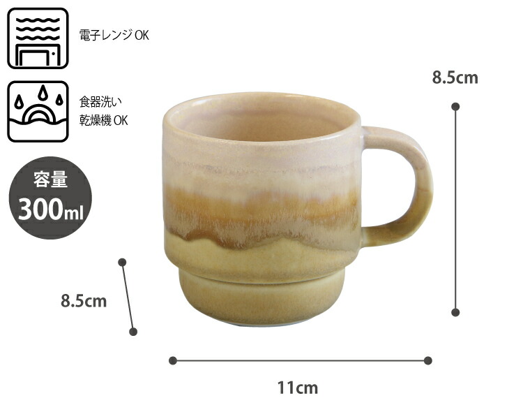 電子レンジでの温めや食器洗い乾燥機でも使えるマグカップ