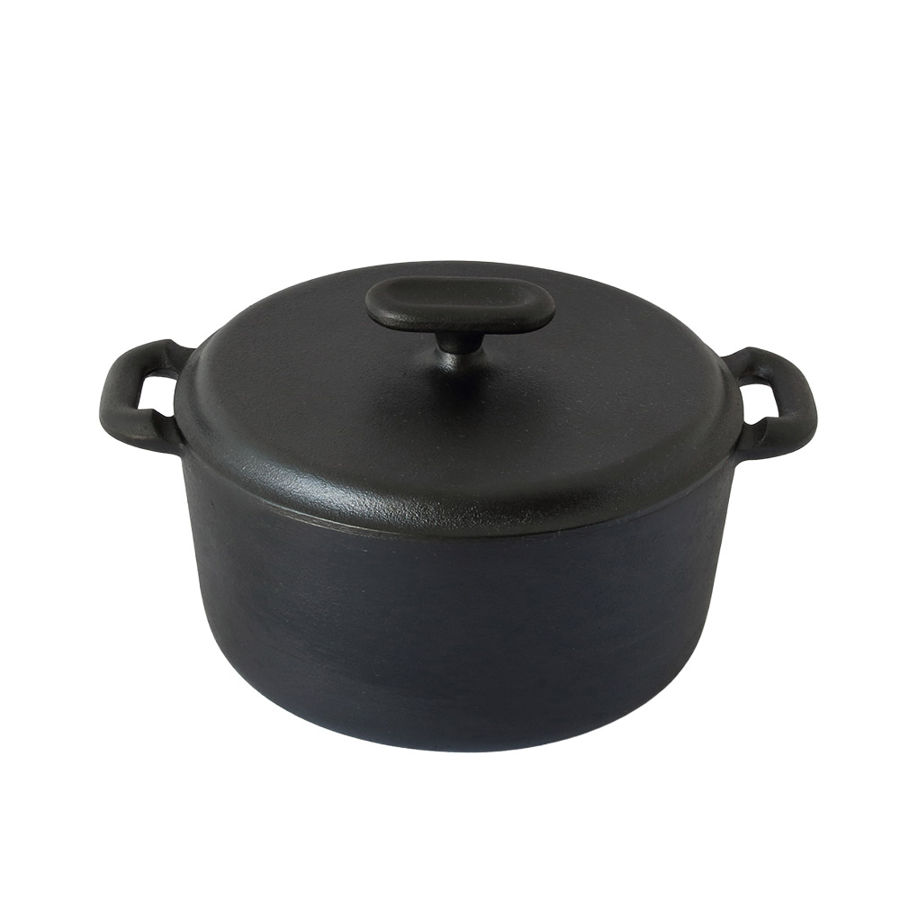 山形鋳物 ワズク 釜鍋 18cm 直火 IH対応 菊地保寿堂 WAZUQU【ご飯鍋 鋳鉄 両手鍋 フタ付き 炊飯鍋 煮込み 鍋 日本製】