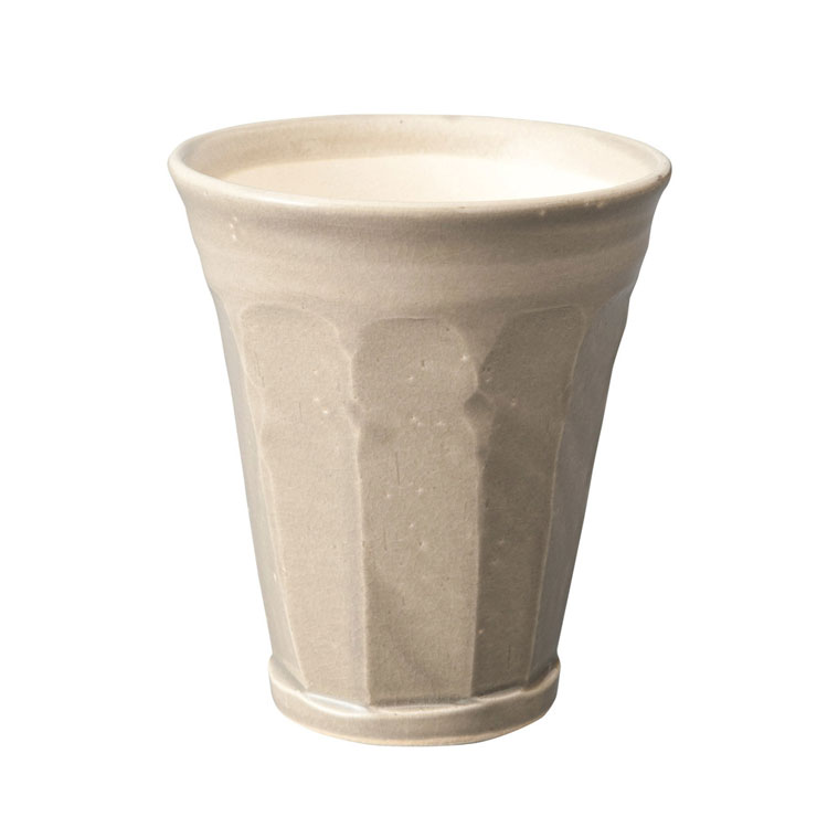 信楽焼 ビアタンブラー 280ml 泡うまBeer Cup【ビール タンブラー 陶器 ビアグラス 泡 日本製 信楽】 グレー