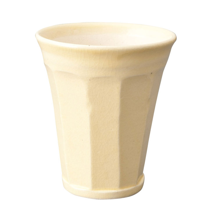 信楽焼 ビアタンブラー 280ml 泡うまBeer Cup【ビール タンブラー 陶器 ビアグラス 泡 日本製 信楽】 イエロー