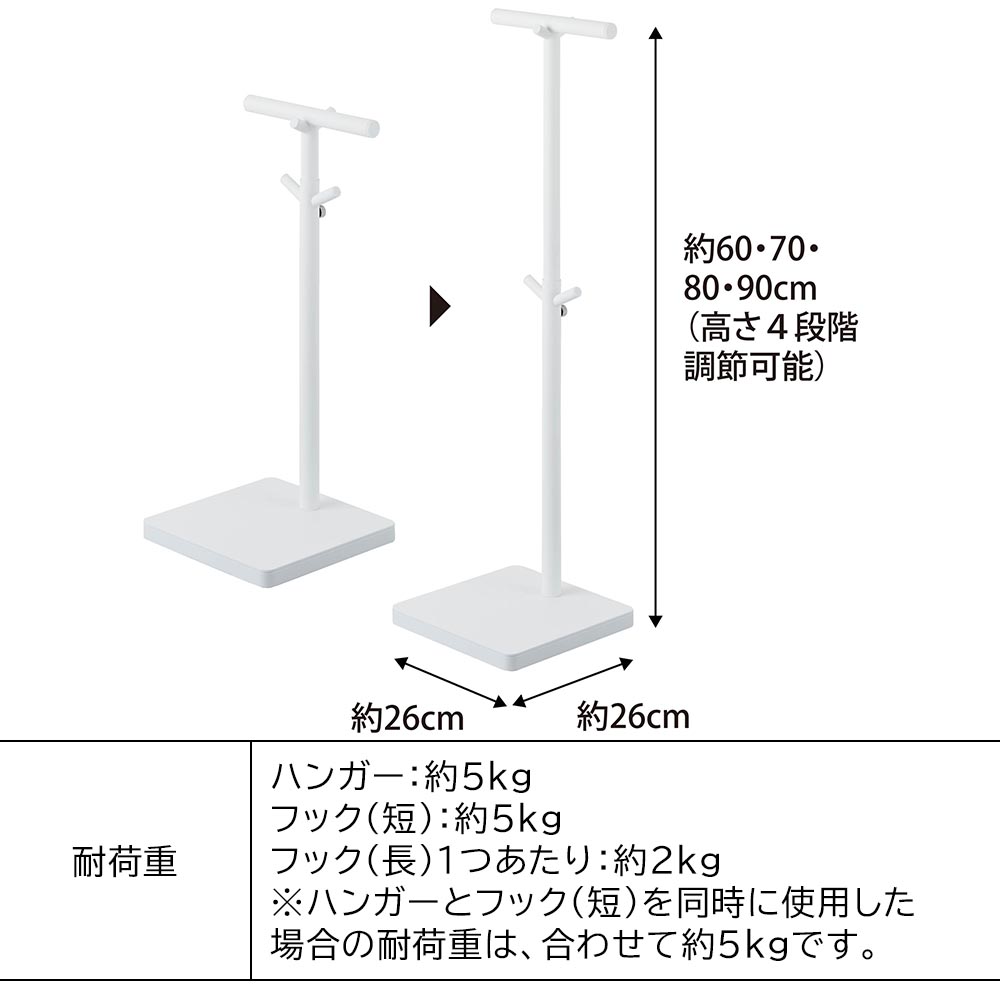 スタンドにかけたまま開け閉めできます