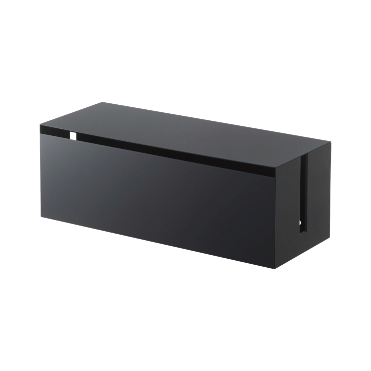 山崎実業 スマート テレビ裏ケーブルボックス 4987 4988 yamazaki smart【ケーブルカバー 延長コード ケーブル 収納 テレビ裏 小物収納 隙間収納】 ブラック