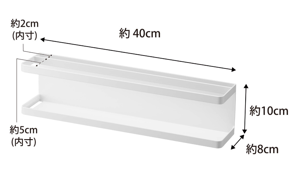 調味料などを冷蔵庫横に収納できます