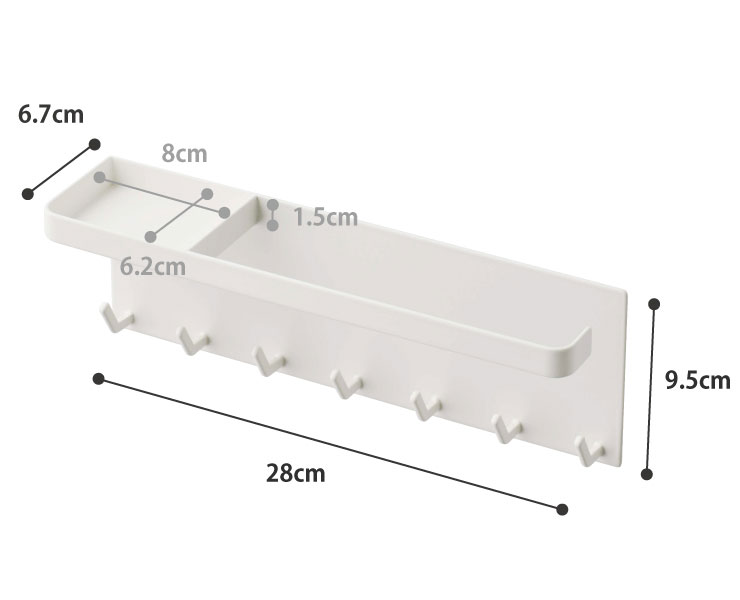 バー:約1.5、トレー:約500g、フック1つあたり:約250g