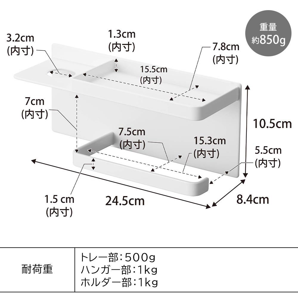 マグネットがつく平らな面やスチール壁面に貼り付けるだけ